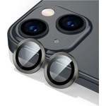  Стъклен протектор за камера DeTech, for iPhone 12 / 12 Mini, Black - 52708 (DE-52708)
