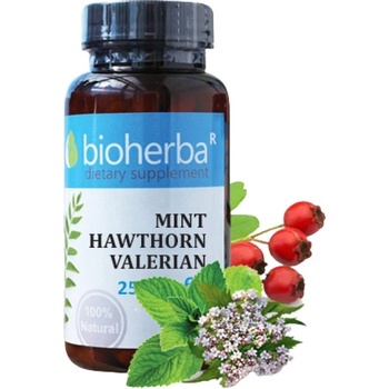 Image 1 of Bioherba Mint , Hawthorn and Valerian [60 капсули]