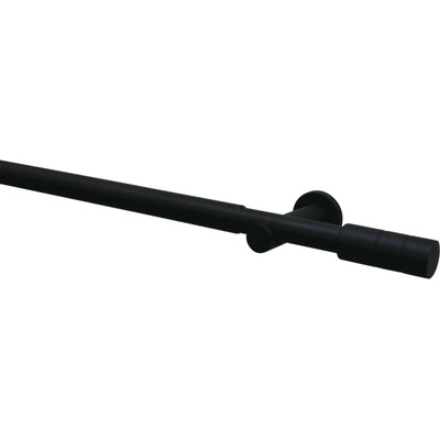 Gardinia Záclonová súprava Zylinder čierna 1 tyč pr. 22/25 mm, 100-190 cm