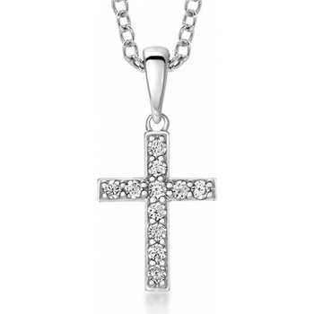 Sofia Diamonds zlatý přívěsek křížek GEMPD30134-17