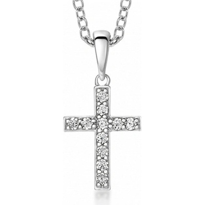 Sofia Diamonds zlatý přívěsek křížek GEMPD30134-17