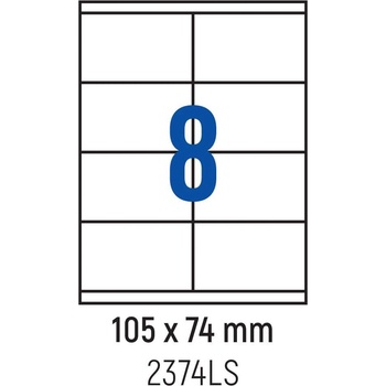 Spree Етикети лепящи 8 бр. , 105.0x74.0 мм, 100 л. , A4 (3800884030417)