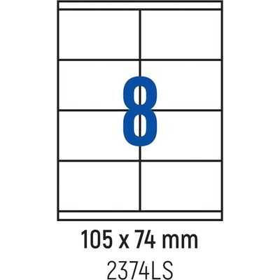 Spree Етикети лепящи 8 бр. , 105.0x74.0 мм, 100 л. , A4 (3800884030417)