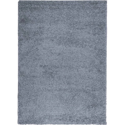 Шаги килим с дълъг косъм, модерен, син, 200x280 см