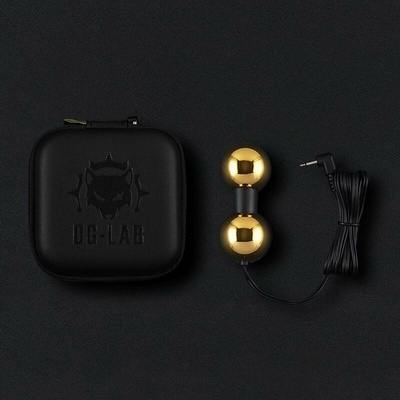 Dungeon Lab Metal BiPolar Electrode B (Mirror Double-Ball), bipolární elektroda pro elektrosex