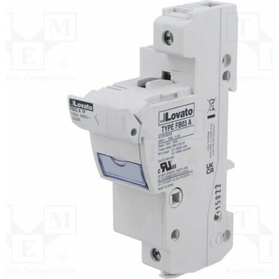 LOVATO ELECTRIC FB03A1P Pojistkový spodek; 22x58mm; na přípojnici DIN; 125A; 690VAC