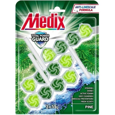 Medix Ароматизатор за тоалетна Medix WC Pine, 55 g, 3 броя (5070100166)