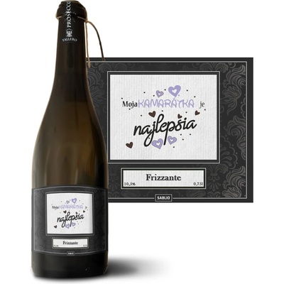 Sablio Moja kamarátka je najlepšia Prosecco biele suché šumivé víno 10,5 % 0,75 l (holá fľaša)