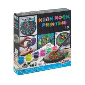 Grafix Neon Painting Scales- 4 stones, 6 paints, sheet