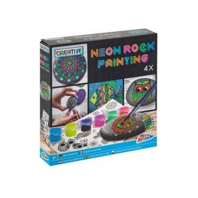 Grafix Neon Painting Scales- 4 stones, 6 paints, sheet