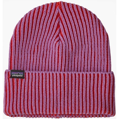 Patagonia Fishermans Rolled beanie contrast stripe/brisk purple