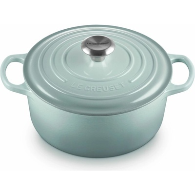 Le Creuset Kastrol SIGNATURE 24 cm, 4,2 l, SEA SALT, litina