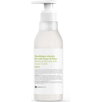 Botanicapharma hydratační tělové mléko Argan a Aloe Vera 250 ml