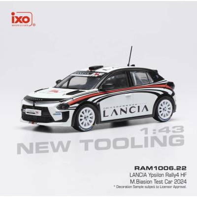 Lancia Ypsilon Rally4 HF Test Car 2024 BiasionIXO 1:43