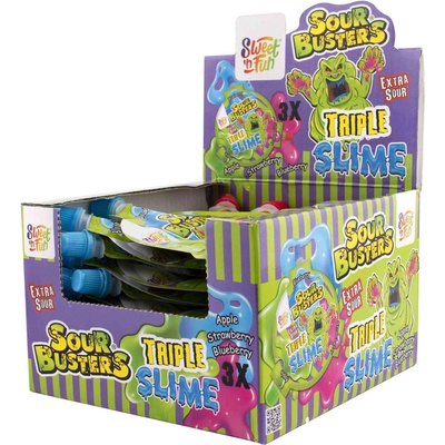 Sweet´n Fun Sour Busters Triple slime extra kyselý sliz v tubě 45 g