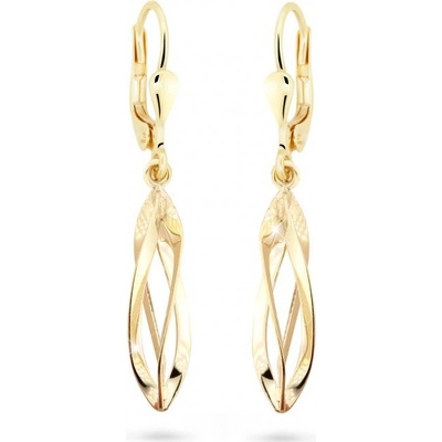 Zodiax zlaté visací náušnice 1480