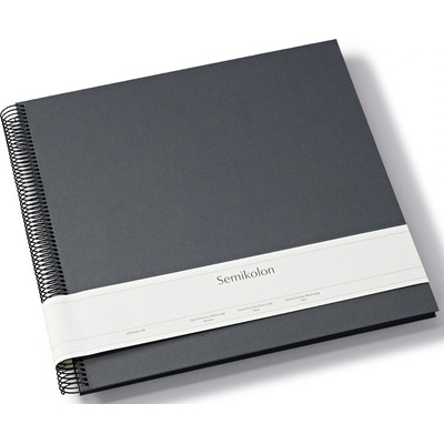 Semikolon Uni Economy голям тъмносив албум за снимки с черни страници (369988)