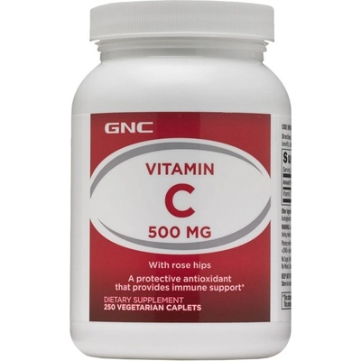 GNC Vitamin C 500 mg + Rose Hips [250 капсули]
