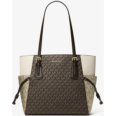 Michael Kors metalická dámská velká kabelka Voyager hnědá – Hledejceny.cz