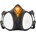 Portwest abek1p3 p441 / Полумаска с вградени филтри (p441bkr)