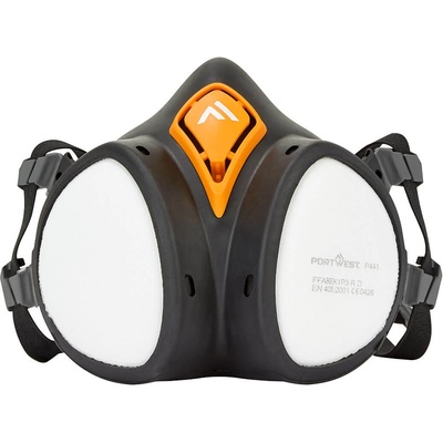 Portwest abek1p3 p441 / Полумаска с вградени филтри (p441bkr)