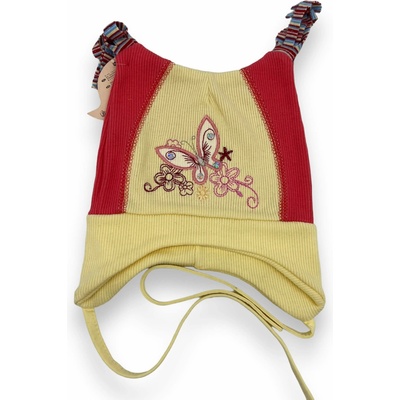 Paola Dívčí jarní čepice BUTTERFLY Červená