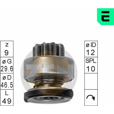 Voľnobežná prevodovka, štartér ERA ZN0997