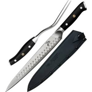 Zelite Alpha-Royal Japanese серия, 10" прибор за транжиране, дамаска стомана (AR-FCST-AS10) (AR-FCST-AS10)