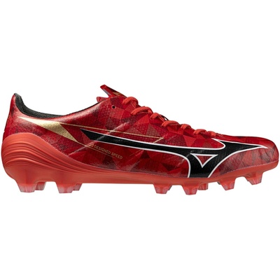 Mizuno ALPHA II ELITE FG červená čierna zlatá