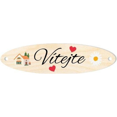 Woody Crafts Značka - nápis Vítejte