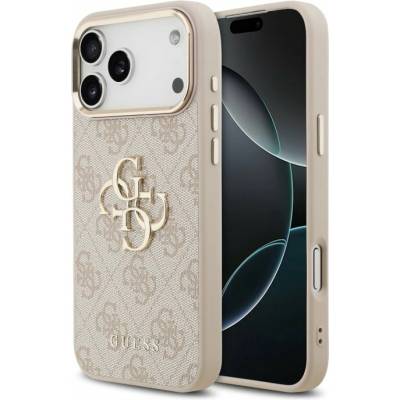 Guess 4G Metal Logo Gold Frame kryt pre iPhone 17 Pro Max - ružový 57983127128