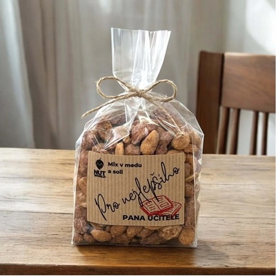 Nutworld Ořechy v celofánu Mix ořechů v medu a soli Pro pana učitele 200 g