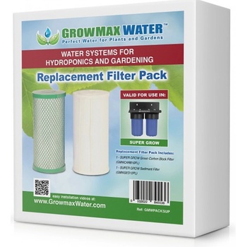 GrowMax Water sada 2 náhradních filtrů pro Super Grow 800 L/h
