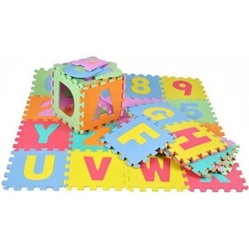 Eva Puzzle 4693 s písmenami a číslami 30 x 30 cm 36ks