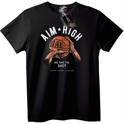 NOONEBRAND Тениска Целувай високо - 2XL, Black