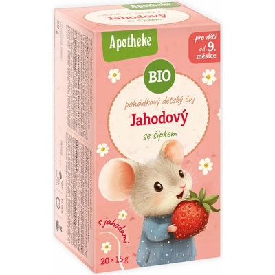 MEDIATE BIO Jahodový so šípkou 20 sáčkov 30 g