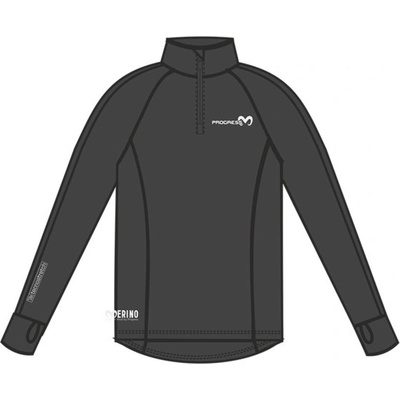 Progress TOREZ ZIP MERINO petrol