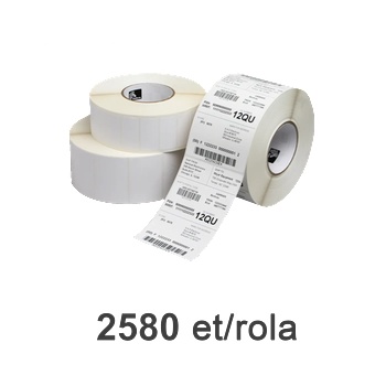 Zebra Самозалепващи етикетни ролки Zebra Z-Select 2000T 102x25mm, 2580 ет. / ролка (800274-105)