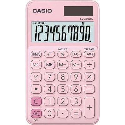 CASIO Casio Kalkulačka SL 310, růžová, 10 místný displej, 78104