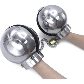 Image 1 of Kiotos Closed Handcuff Stainless Steel Globes