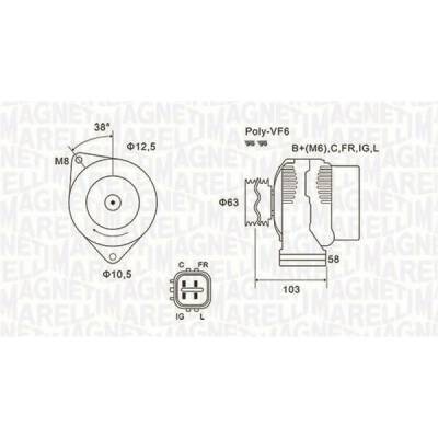 generátor MAGNETI MARELLI 063731727010