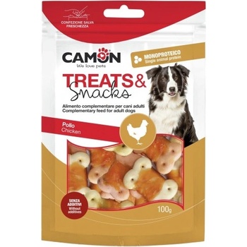 Camon Chicken Biscuits - деликатесно лакомство за куче с пилешко месо 100 гр, Италия - AE010