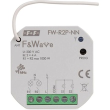 FW-R2P-NN - Dvojkanálové bezdrôtové multifunkčné relé bez N vodiča ON/OFF/impulz/1s-48hod, 195-265V, 2x 4A