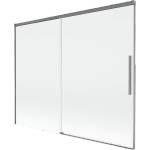 Mexen Rox разтегателен параван за вана 2-крилен 190 x 150 cm, прозрачен, оръжеен (8C9-190-001-95-00)