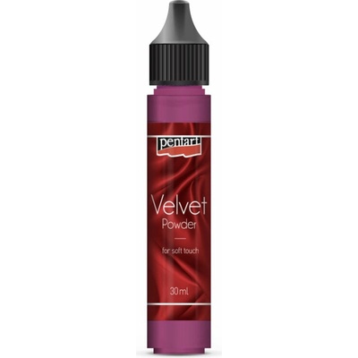 Sametový prášek na dekorování Pentart - Red 30 ml
