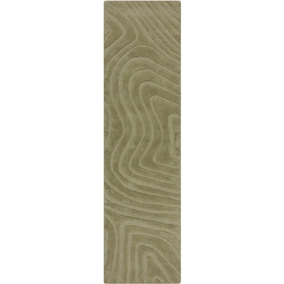 Flair Rugs Каки ръчно изработена вълнена пътека 60x230 cm Mesmerise Sage - Flair Rugs (503119377388)