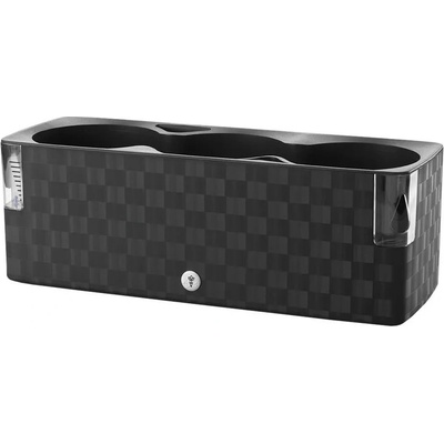 Plastkon Truhlík samozavlažovací COBBLE TRIO + Aqua systém antracit 40x14x14 cm