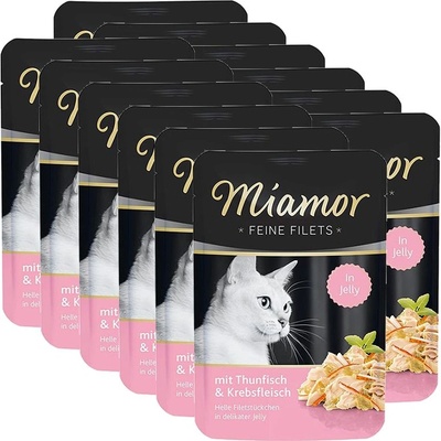 Miamor Капсула Miamor Feine Filets тонька и раци в желе 12 x 100 г