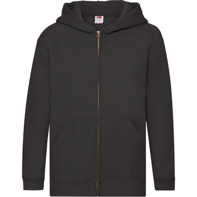 Fruit of the Loom Kids Premium Hooded černé