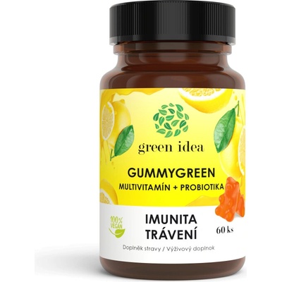 Green idea Gummygreen Multivitamín + probiotika 60 tablet